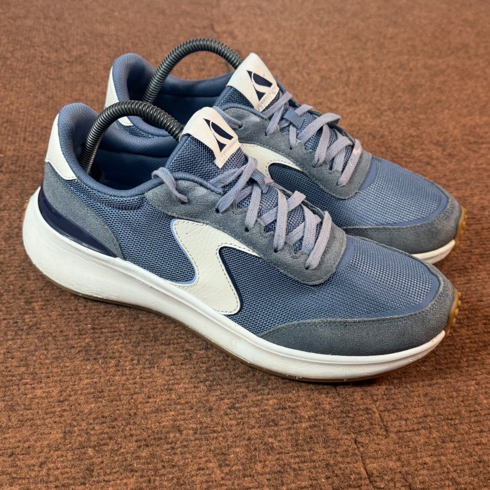 Skechers Zinger Scobie Womens Navy Blue Suede Sneakers Size 10 150600 Retro